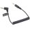 Cable De Microfono Trs A Trs De 3.5mm Espiral Acodado-recto 0.20 M Negro