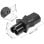 Adaptador Alimentacion C13 Hembra A C6 Macho  Negro
