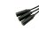 Cable De Audio Estereo 3x Jack 3.5mm Hembra A 3.5mm 0.50 M Negro