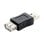 Adaptador Usb 2.0 Hembra A Usb Macho Tipo A  Negro