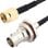 Adaptador De Antena Coaxial Bnc Hembra A Sma Macho 0.30 M Negro
