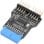 Adaptador Usb 19 Pines Hembra A Dual 9 Pin