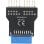 Adaptador Usb 19 Pines Hembra A Dual 9 Pin
