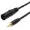 Cable Audio Xlr 3 Pin Macho A Jack 3.5 Mm Macho 2 M Negro
