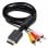 Cable Video Para Playstation 1 Y 2  Negro