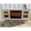 Chimenea Eléctrica Con Mueble Aparador Rustico Color Gris
