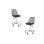 Packs Sillas - Pack 2 Sillas Mima Office - Negro