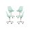 Packs Sillas - Pack 4 Sillas Mima Office - Celadón