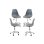 Packs Sillas - Pack 4 Sillas Dami Office - Gris Oscuro