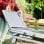 Pack barbecue à charbon pliable en acier inoxydable et allume-feu électrique rechargeable et flexible Innovagoods IG827779 Ø1,7 x 26,5 cm Gris