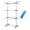 Innovagoods Ig827809 Pack Tendedero Plegable Vertical Con Ruedas Y Doblador De Ropa Azul 49-62 X 175 X 73 Cm