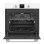 Horno a gas Vitrokitchen HG602BB 52L Grill Gas Encastre Termostato Easy to Clean Blanco