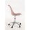 Sillas De Escritorio - Silla Neo Terciopelo - Rosa