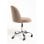 Sillas De Escritorio - Silla Vint Terciopelo Office - Beige