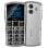 Téléphone portable Artfone A400 4G Basic pour seniors avec bouton SOS, blanc