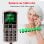 Téléphone portable Artfone A400 4G Basic pour seniors avec bouton SOS, blanc