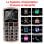 Téléphone portable Artfone A400 4G Basic pour seniors avec bouton SOS, blanc