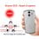 Téléphone portable Artfone A400 4G Basic pour seniors avec bouton SOS, blanc