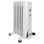 Ölradiator Clatronic RA 3735 1500W 7 Rippen Thermostat Überhitzungsschutz Rollen Weiß