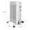 Radiador de aceite Clatronic RA 3735 7 varillas 1500W Blanco termostato ruedas seguridad