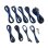 CableMod C-Series PRO ModMesh Cable Kit - Noir/Bleu, 18 AWG, Connecteurs Modulaires