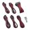 Kit extensión de cables CableMod PRO ModMesh CM-PCAB-BKIT-NKCR-3PK-R Carbono Rojo peines preinstalados