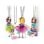 Kit de Manualidades Clementoni 18587 Muñecas Crazy Chic My Charm Dolls 4 Pecas para Crear Amuletos e Collares