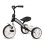 Triciclo QPlay Elite Plus Negro chasis de acero correa ajustable bandeja transporte asientos ergonómicos