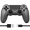 Kinsi Mando inalámbrico Bluetooth compatible PS4 batería 600mAh vibración doble motor antideslizante Gris