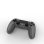 Kinsi Mando inalámbrico Bluetooth compatible PS4 batería 600mAh vibración doble motor antideslizante Gris