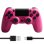 Kinsi Mando inalámbrico Bluetooth para PS4 Batería 600mAh Vibración Dual Compatible PC PS3 PS2 Fucsia