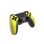 Kinsi Mando inalámbrico Bluetooth PS4 600mAh Dual Shock vibración material antideslizante Negro/Amarillo