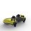 Kinsi Mando inalámbrico Bluetooth PS4 600mAh Dual Shock vibración material antideslizante Negro/Amarillo