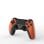 Kinsi Joystick inalámbrico compatible con PS4 Bluetooth doble vibración batería 600mAh antideslizante Negro/Naranja