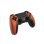 Kinsi Joystick inalámbrico compatible con PS4 Bluetooth doble vibración batería 600mAh antideslizante Negro/Naranja