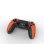 Kinsi Joystick inalámbrico compatible con PS4 Bluetooth doble vibración batería 600mAh antideslizante Negro/Naranja