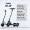Patinete eléctrico Segway Ninebot E3 400W Plegable 45km autonomía Pantalla Negro/Gris