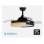 Ventilador de techo Fabrilamp DANI MINI 214491388 DC LED 6 velocidades cuero aspas plegables