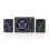 Systeme Audio Nedis GSPR31021BK 2.1 Canaux Subwoofer Haut-Parleurs LED RGB Noir
