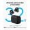 Auriculares Soundcore AeroClip True Wireless com IA e Bateria de Longa Duração Preto