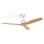 Ventilador de Techo Ufesa CFTB 3 aspas madera 132cm luz LED 6 velocidades temporizador mando