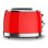 Tostadora Sogo TOS-SS-5460 Acero Inoxidable Roja 850W Doble Ranura Ancha 6 Niveles
