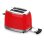 Tostadora Sogo TOS-SS-5460 Acero Inoxidable Roja 850W Doble Ranura Ancha 6 Niveles