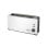Toaster Flama 958FL 1 Scheibe Weiß Kunststoff Edelstahl Drehregler 1000 W