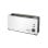 Toaster Flama 958FL 1 Scheibe Weiß Kunststoff Edelstahl Drehregler 1000 W