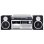 Tocadiscos Trevi TT 1072 Direct Drive Semiautomático 3 Velocidades CD/Cassette/Radio/USB/SD Negro Plata