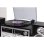 Tocadiscos Trevi TT 1072 Direct Drive Semiautomático 3 Velocidades CD/Cassette/Radio/USB/SD Negro Plata