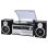 Tocadiscos Trevi TT 1072 Direct Drive Semiautomático 3 Velocidades CD/Cassette/Radio/USB/SD Negro Plata