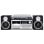 Tocadiscos Trevi TT 1072 Direct Drive Semiautomático 3 Velocidades CD/Cassette/Radio/USB/SD Negro Plata
