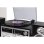 Tocadiscos Trevi TT 1072 Direct Drive Semiautomático 3 Velocidades CD/Cassette/Radio/USB/SD Negro Plata